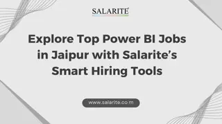 Explore Top Power BI Jobs in Jaipur with Salarite’s Smart Hiring Tools