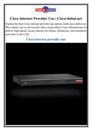 Cisco Internet Provider Uae  Cisco-dubai.net