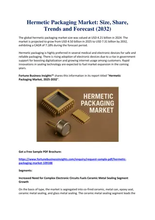 Hermetic Packaging Market Size, Share & Forecast to 2032: Industry Analysis