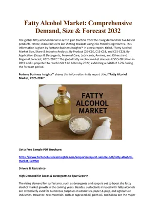 Fatty Alcohol Market Size, Share & Forecast to 2032