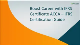 Boost Career with IFRS Certificate ACCA – IFRS Certification Guide
