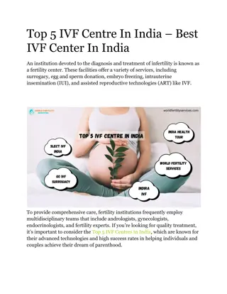 Top 5 IVF Centre In India – Best IVF Center In India