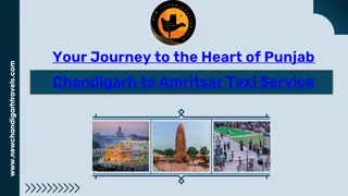 Chandigarh to Amritsar Taxi Service by New Chandigarh Travels...................