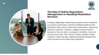 The Role of Online Reputation Management in Handling MouthShut Reviews