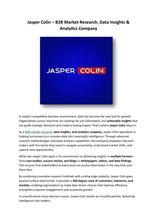 Your Trusted Partner in Market Research, Data Insights & Analytics