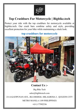 Top Crashbars For Motorcycle  Bigbike.tech