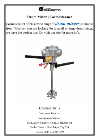 Drum Mixer  Cosmostar.net