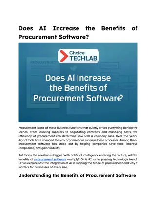 Does AI Increase the Benefits of Procurement Software