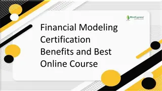 Financial Modeling Certification Benefits and Best Online Course