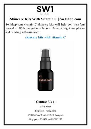 Skincare Kits With Vitamin C  Sw1shop
