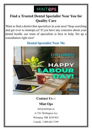 Find a Trusted Dental Specialist Near You for Quality Care