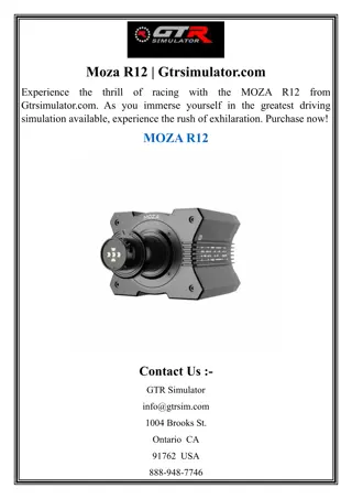 Moza R12  Gtrsimulator