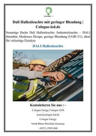 Dali Hallenleuchte mit geringer Blendung  Cologne-led.de
