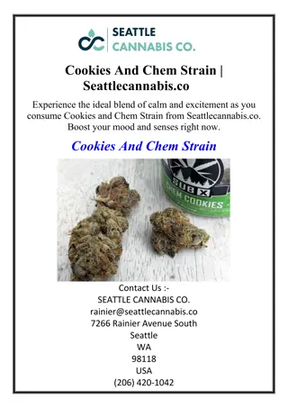 Cookies And Chem Strain | Seattlecannabis.co