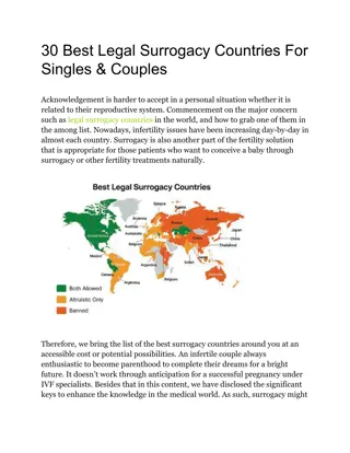 30 Best Legal Surrogacy Countries For Singles & Couples