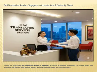 Thai Translation Services Singapore