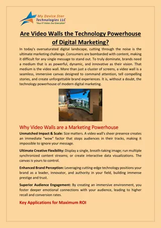Are Video Walls the Technology Powerhouse of Digital Marketing?