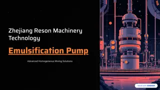High-Shear Emulsification Pumps for Stable & Consistent