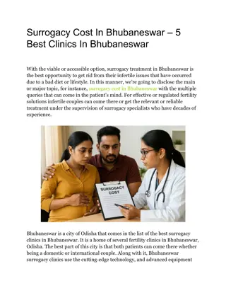 Surrogacy Cost In Bhubaneswar – 5 Best Clinics In Bhubaneswar