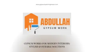 Gypsum Works for Modern Interiors Stylish & Durable Solutions