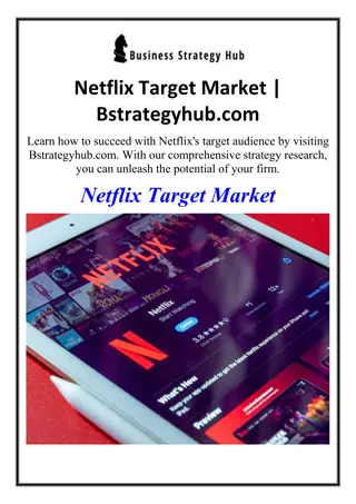 Netflix Target Market | Bstrategyhub.com