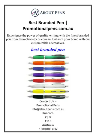 Best Branded Pen | Promotionalpens.com.au