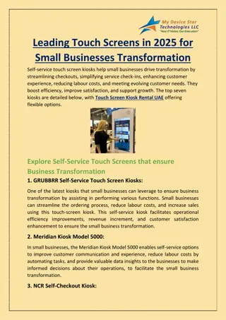 Leading Touch Screens in 2025 for Small Businesses Transformation