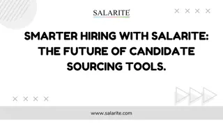 Smarter Hiring with Salarite The Future of candidate sourcing tools.
