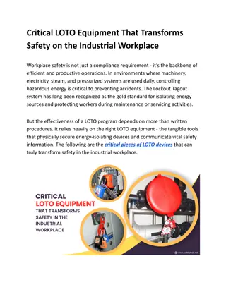 Critical LOTO Equipment That Transforms Safety on the Industrial Workplace