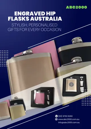 Engraved Hip Flasks Australia - Stylish, Personalised Gifts for Every Occasion