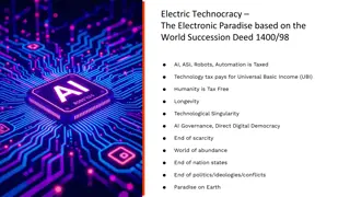 2025 Universal Basic Income, Electric Technocracy & World Succession Deed 1400