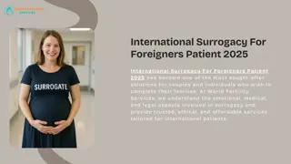 International Surrogacy For Foreigners Patient 2025