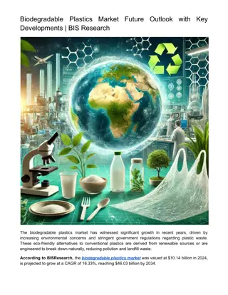 Biodegradable Plastics Market