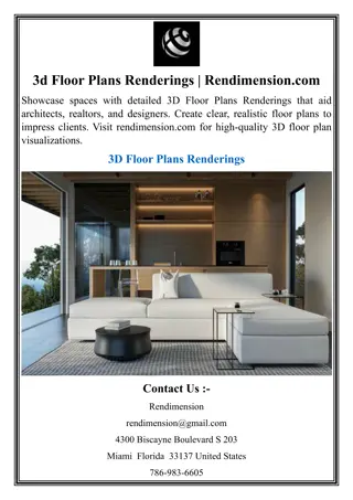 3d Floor Plans Renderings  Rendimension