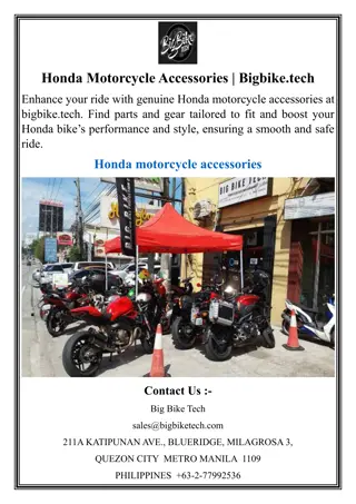 Honda Motorcycle Accessories  Bigbike.tech