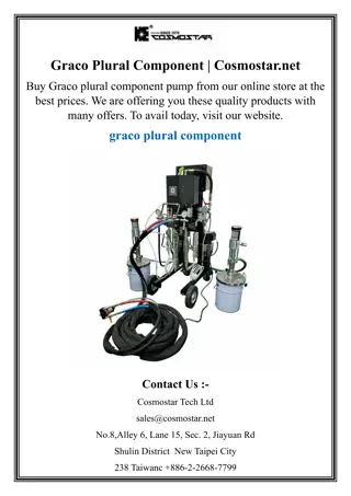 Graco Plural Component  Cosmostar.net