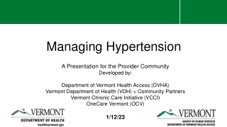 Managing Hypertension