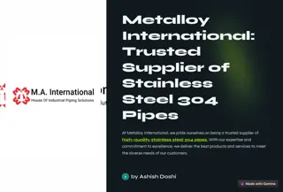 304 stainless steel pipe - Metalloy International