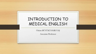 Introduction to Medical English