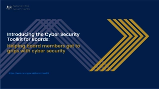 Introducing the Cyber Security Toolkit for Boards