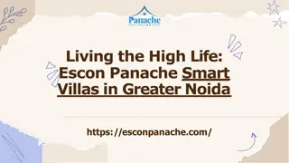 Luxury Living at Escon Panache Smart Villas in Greater Noida 8586888555