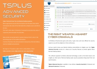 TSPLUS Advanced Security