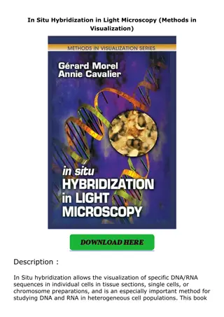 pdf✔download In Situ Hybridization in Light Microscopy (Methods in Visualization