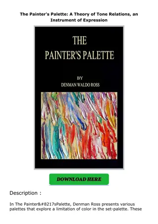 ❤pdf The Painter's Palette: A Theory of Tone Relations, an Instrument of Express