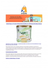 Abbott Nepro LP Powder Optimal Renal Nutrition for Individuals