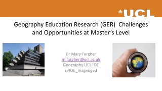 Geography Education Research (GER)