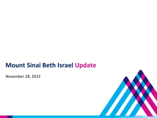 Mount Sinai Beth Israel Update