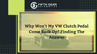 Why Won't My VW Clutch Pedal Come Back Up Finding The Answer