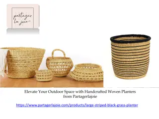 Elevate Your Outdoor Space with Handcrafted Woven Planters from Partagerlajoie