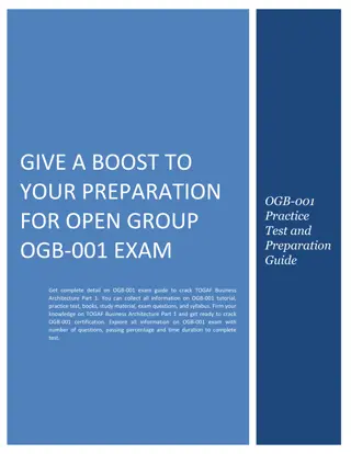 Give a Boost to Your Preparation for Open Group OGB-001 Exam